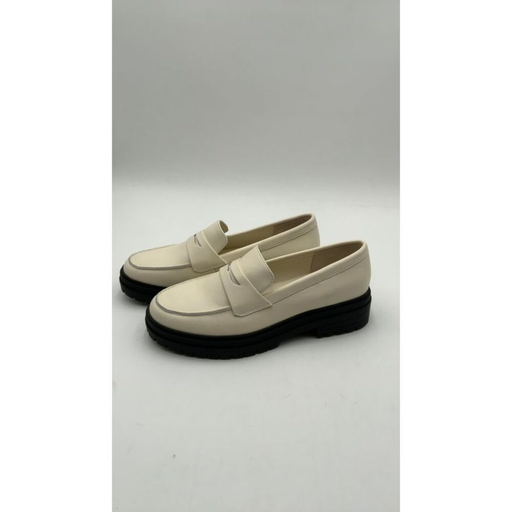 Quince Ivory Loafers with Black Sole